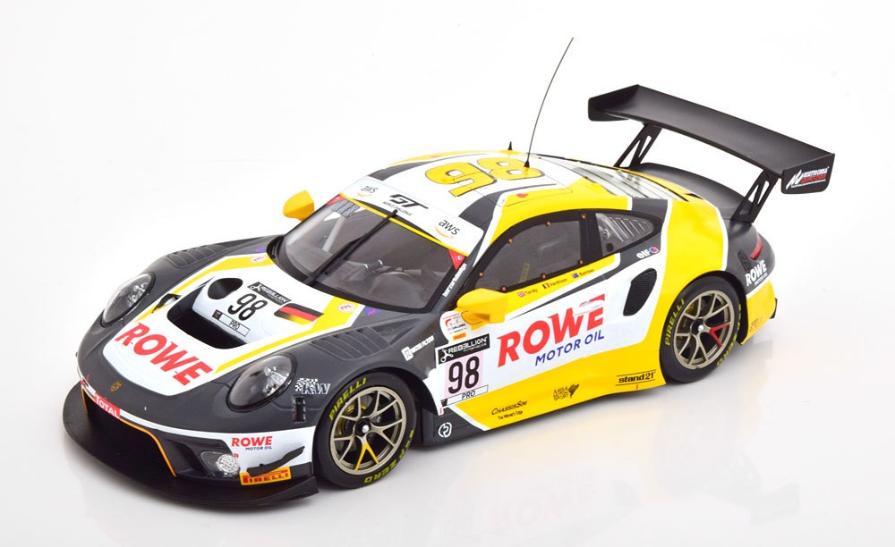 Ixo 1/18 Porsche 911 GT3 R #98 Winner 24h Spa 2020 Rowe Racing Bamber/Tandy/Vanthoor　ポルシェ　イクソ