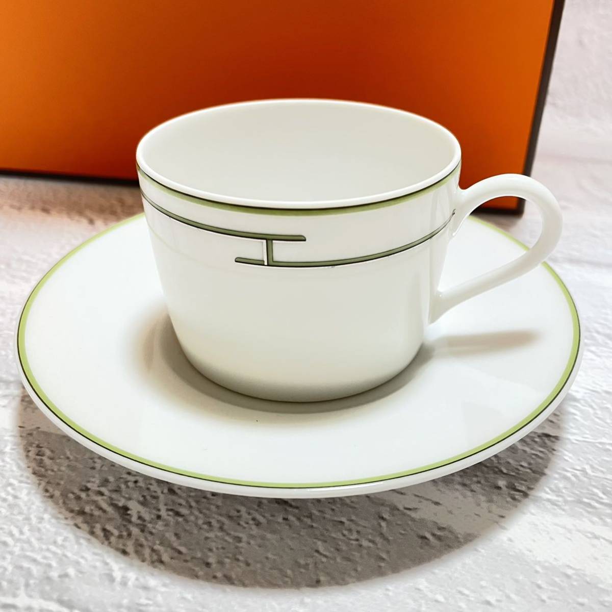 HERMES ティーカップ&ソーサー 2セット リズム ルージュ | contifarma.pe