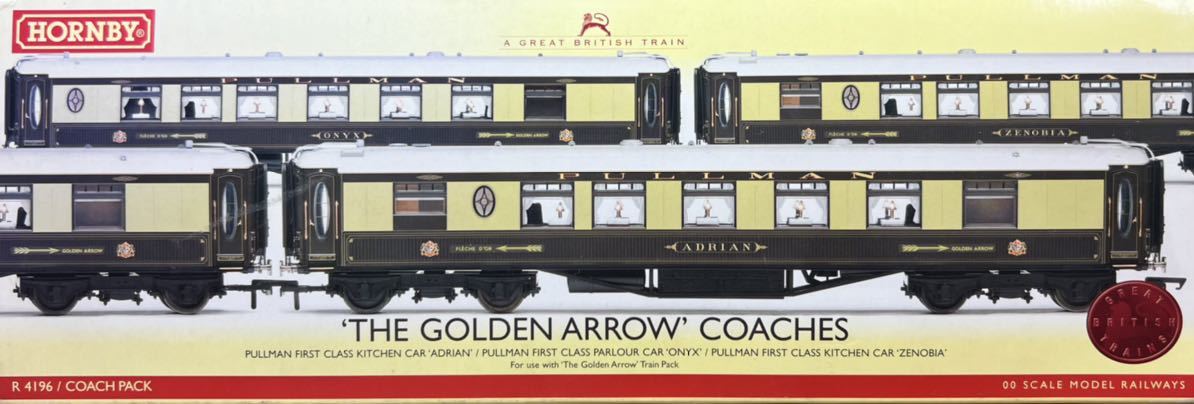 HORNBY OOゲージ THE GOLDEN ALLOW COACHES (Zenobia/Onyx/Adrian