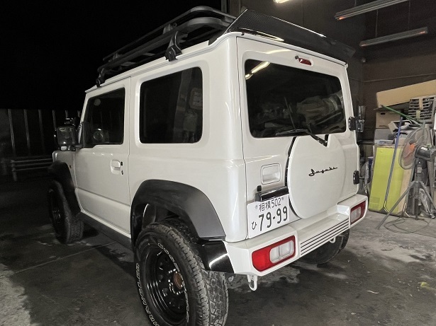 松野屋 キャンバスフラットショルダー ジムニー タイヤレスカバー JB64