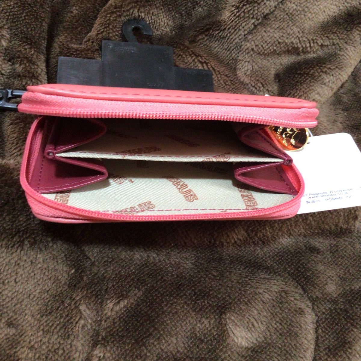  Snoopy change purse . pink 