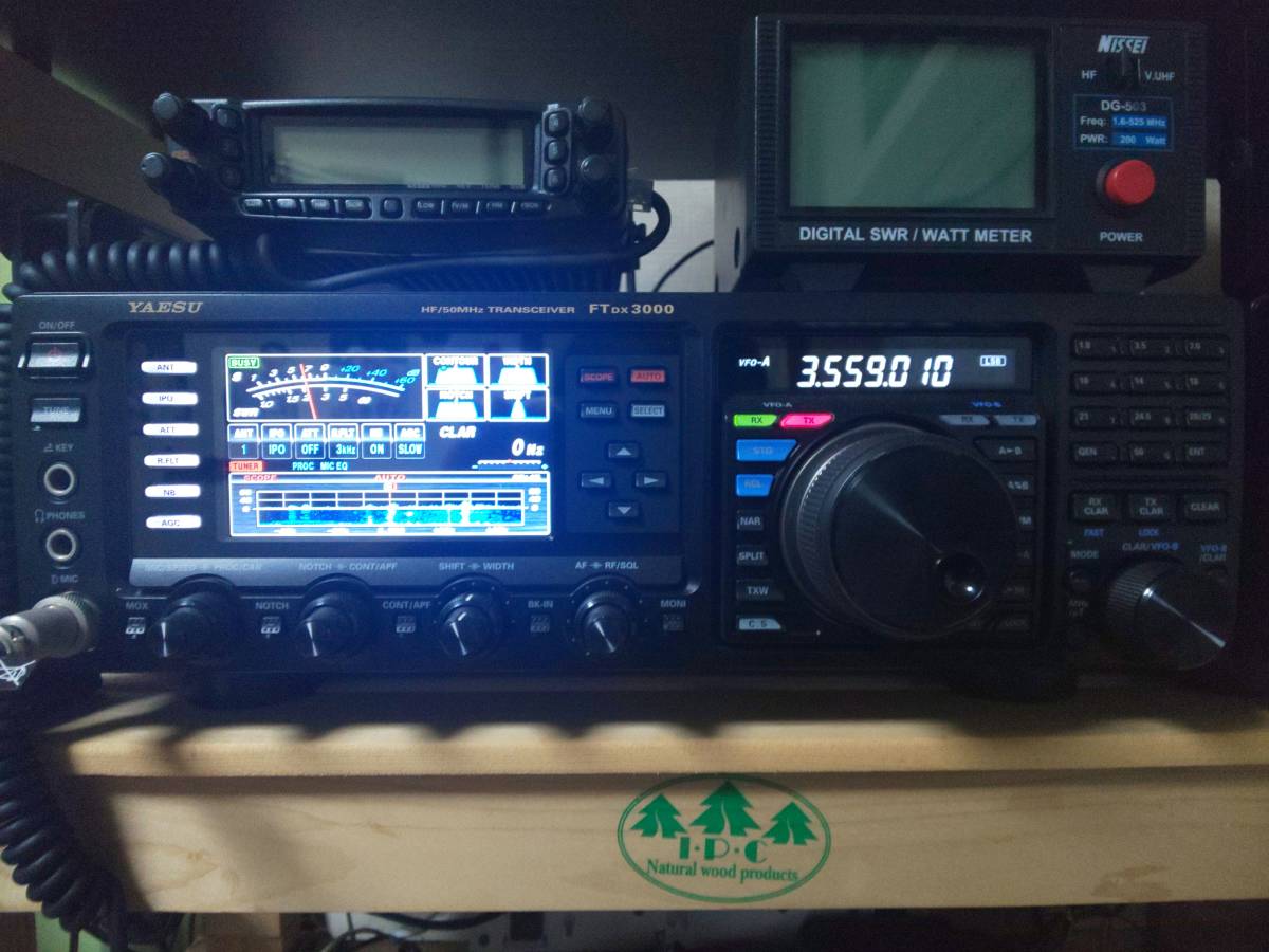 美品完動品】YAESU FTDX3000D 100W HF/50MHz帯 専用SP付属オールモード