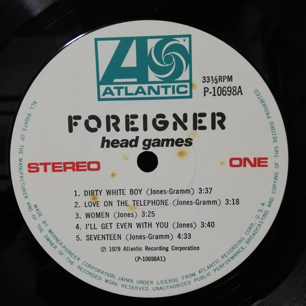 LP - Foreigner - Head Games - P-10698A - *23_画像4