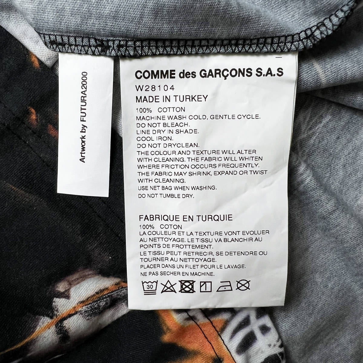 f.-chula graph . чай общий рисунок футболка long футболка COMME des GARCONS SHIRT Futura Graffiti Painted LS T Shirt Pullover