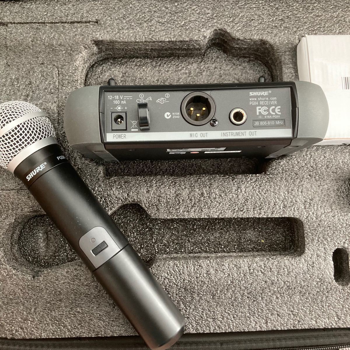 SHURE ワイヤレスマイク シュアー ワイヤレスマイクセット PGX4 PG58
