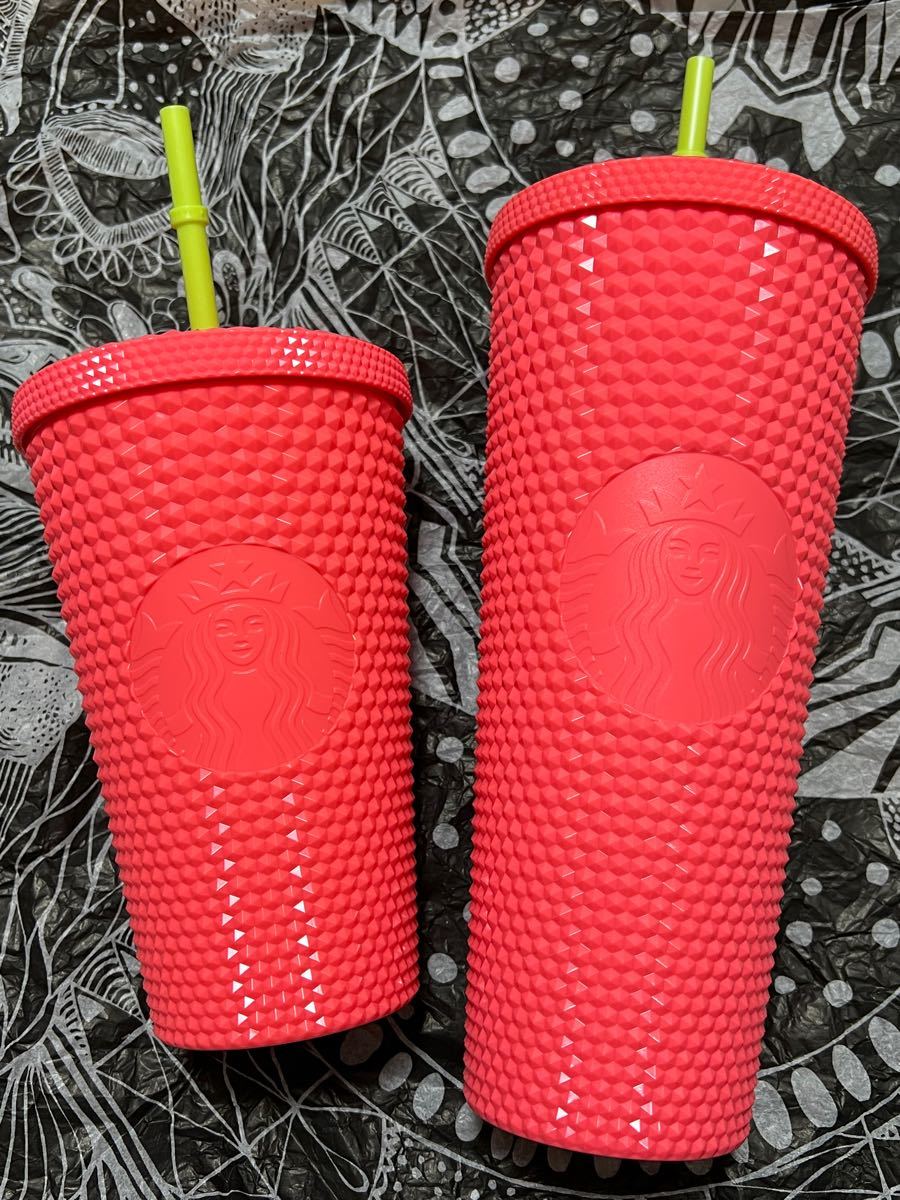 日本未発売 スターバックス タンブラー キラキラ レッド 24oz 710ml