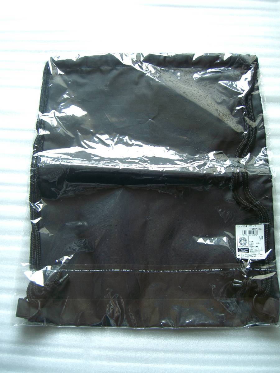 レア希少◆日本ハムファイターズ　リュック巾着　ブラック　未使用・未開封商品_画像2