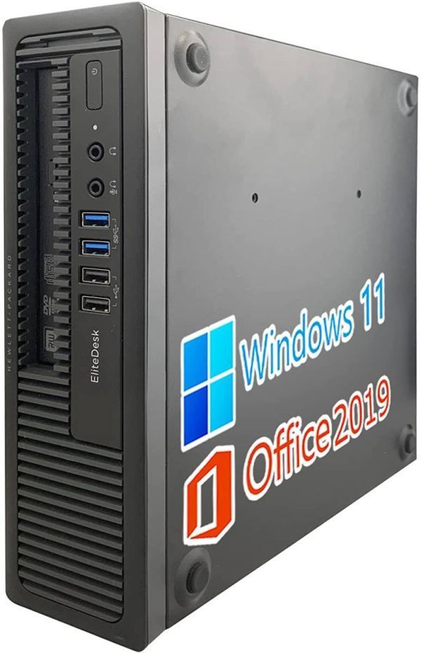 【サポート付き】HP 600G1 Windows11 Core i7 大容量メモリー:8GB 大容量SSD:128GB Office 2019 & 最新版 ゲーミングマウス X9 USB有線_画像2