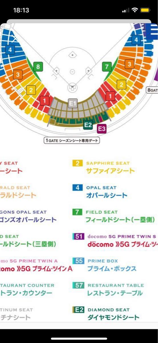 8月20月日 土 中日VSヤクルト バンテリンドーム ダイヤモンド 8月20月日 土 中日VSヤクルト バンテリンドーム ダイヤモンド