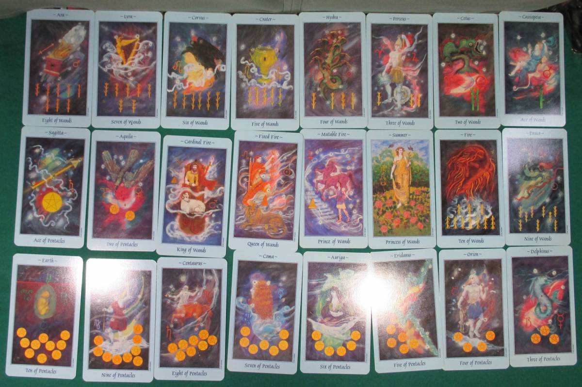 「Celestial Tarot」天界のタロット カード Kay Steventon (著) Brian Clark (著) カード 出版 United States Games Systems; Crds 英語_画像6