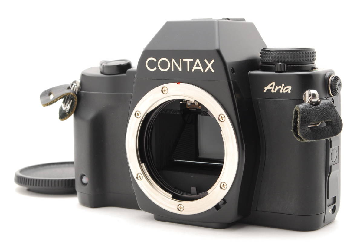 Contax Aria ボディ シャッター切れ、スピードも変化し、露出計動作しました。概ねキレイです。ボディキャップ付きです。