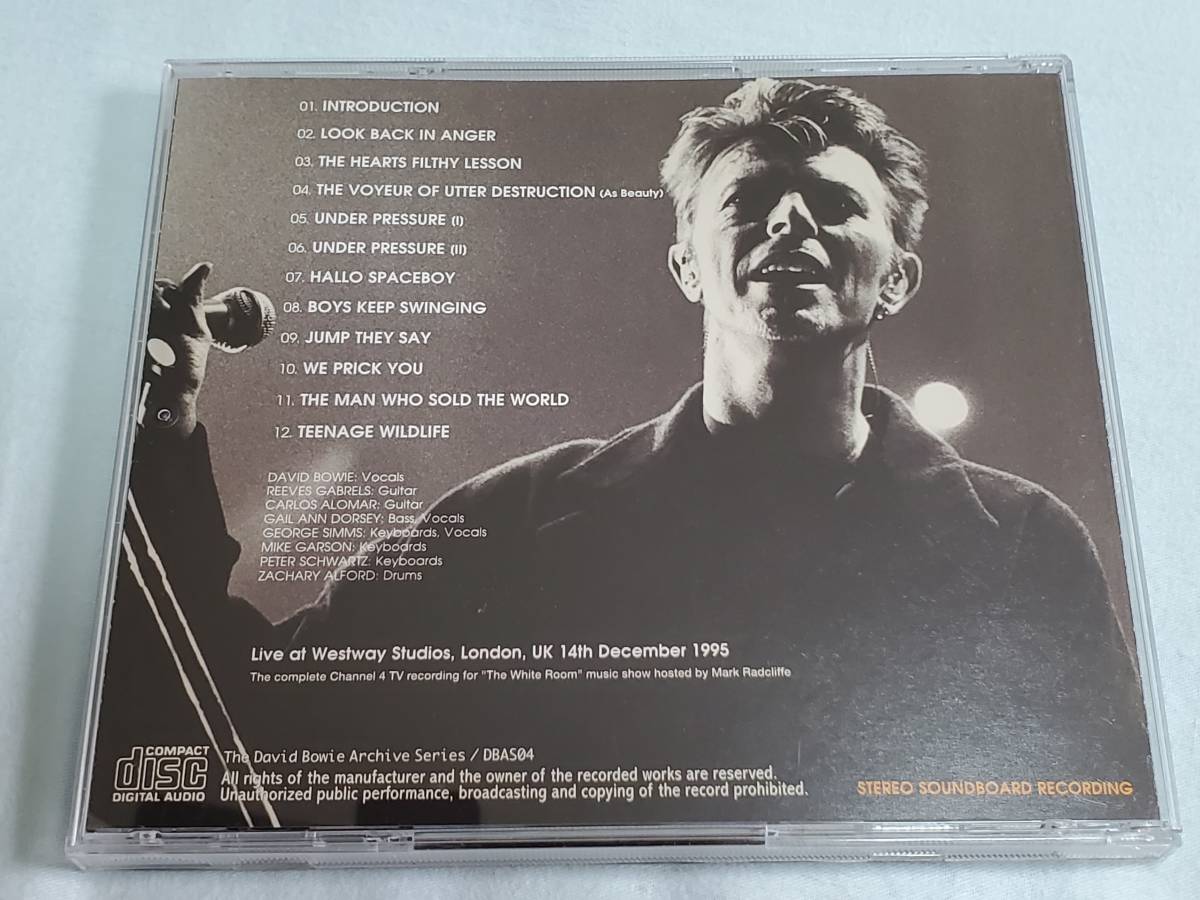 (CD＋DVD) David Bowie●デヴィッド・ボウイ/ The White Room plus The White Room Video 限定NO入り_画像2