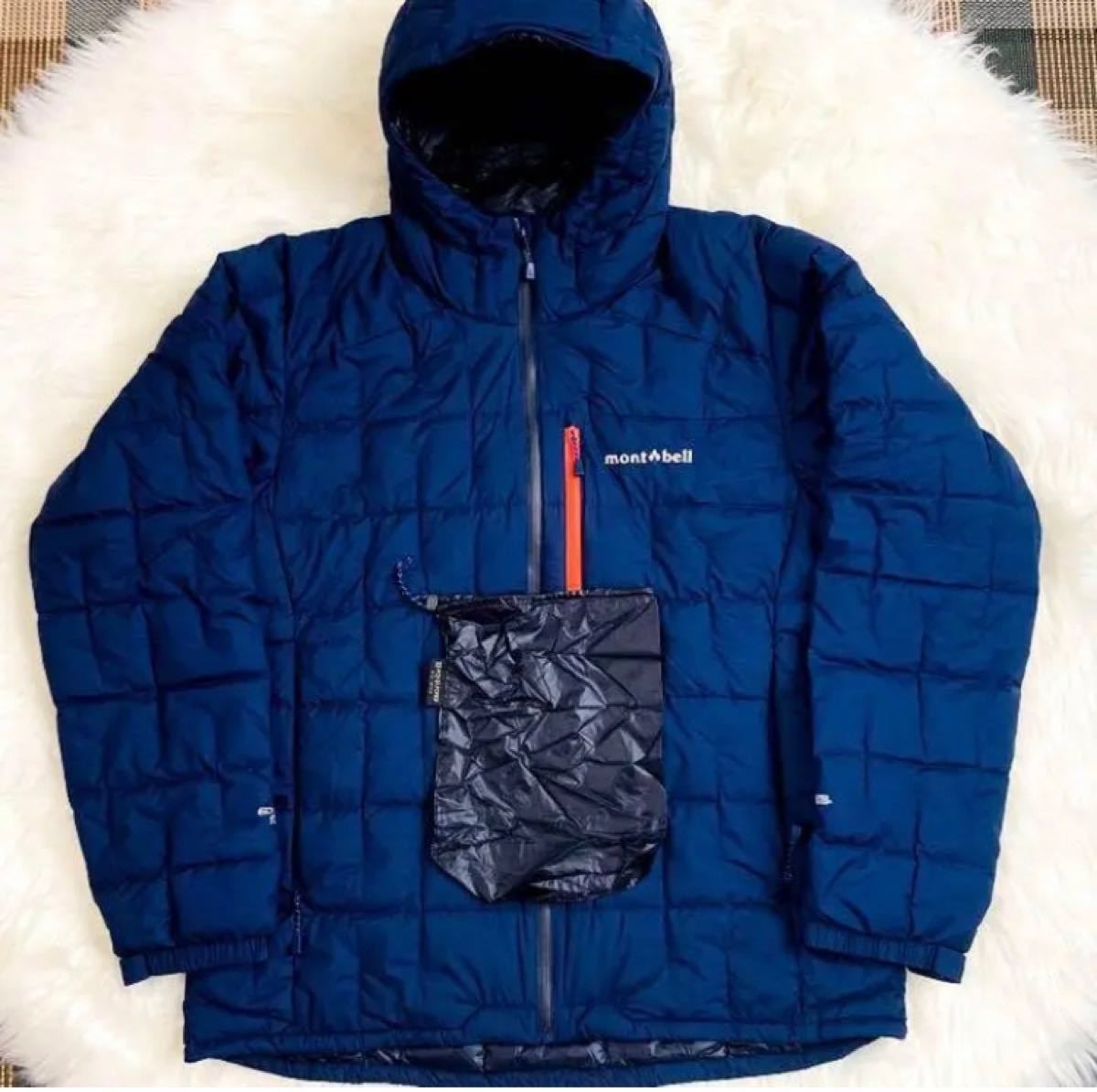 mont-bell モンベル イグニスダウンパーカXL 1000fil ネイビー ダウンジャケット登山 ゴアテックスインフィニウム