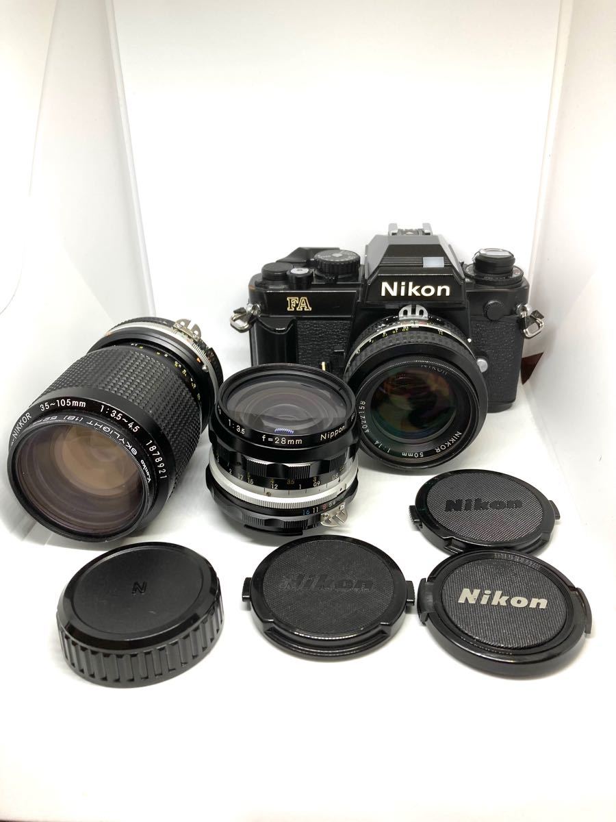 美品動作品 Nikon FA + NIKKORオールドレンズ3本 セット Yahoo