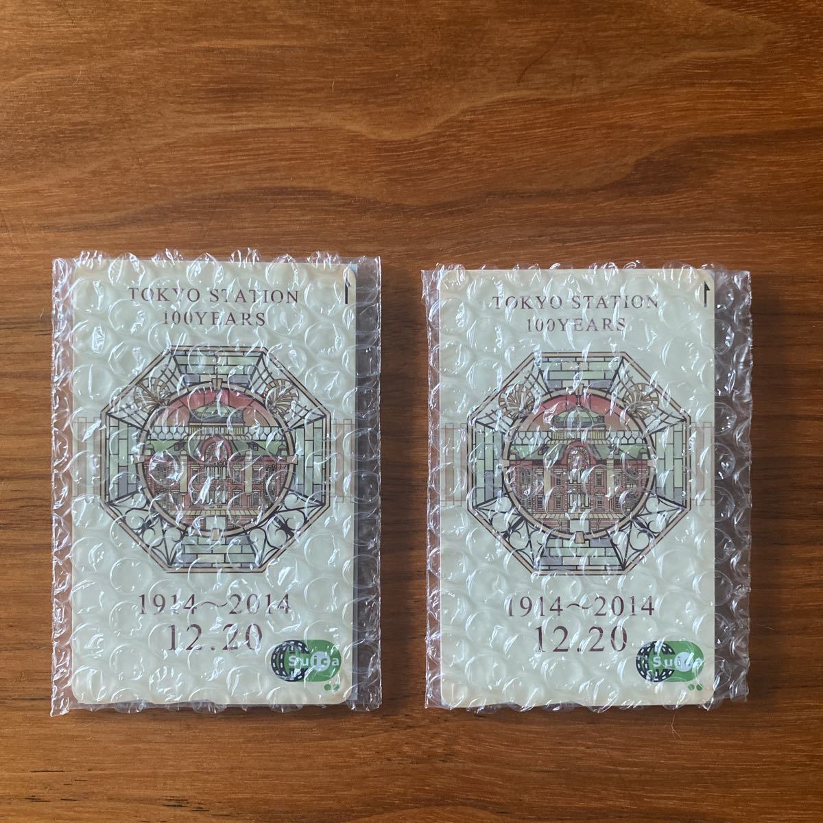 [ нераспечатанный редкость ] новый товар не использовался Tokyo станция открытие 100 anniversary commemoration Suica арбуз специальный картон есть всего 2 шт. комплект 