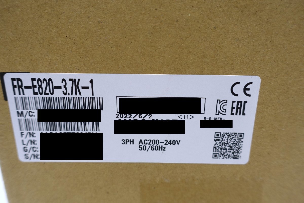 大人気! 翌日発送 新品 MITSUBISHI 三菱電機 FR-E820-3.7K FR-E820-3.7