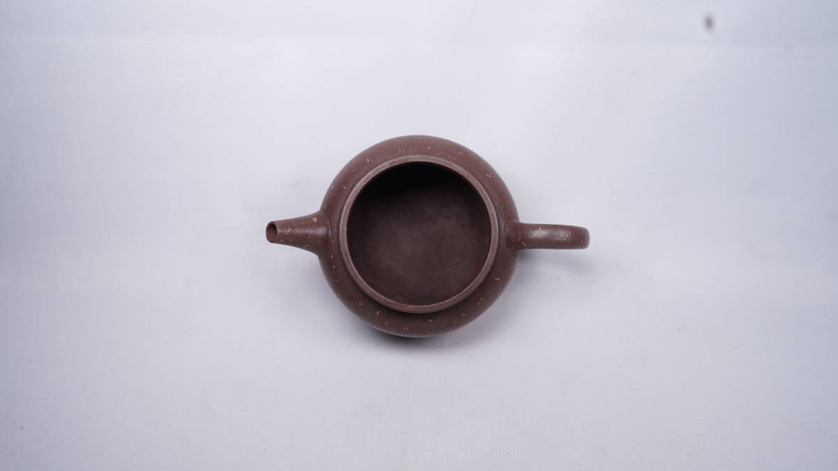 0709-4 唐物 朱泥 急須 梨皮肌 茶道具 煎茶道具 中国古美術 古玩 中国アンティーク サイズ：約12.2cmx6.5cm_画像5