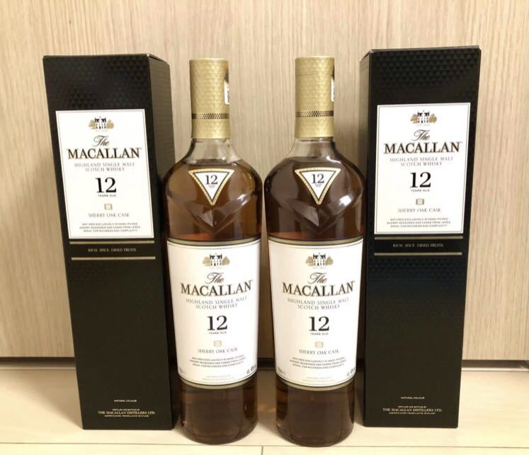 MACALLAN マッカラン 12年 シングルモルト シェリーカスク 箱付き