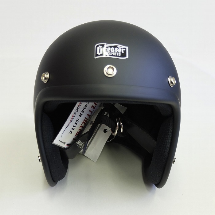 ブラック　Sサイズ　DIN MARKET　GREASER HELMETS 60’s PLAIN / スモールジェットヘルメット SG規格