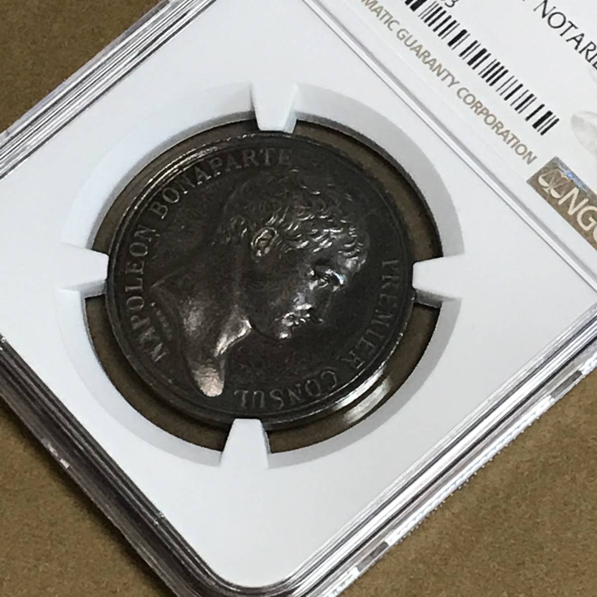 ☆1840 フランス SILVER MEDAL ナポレオン1世 NGC MS 62 ☆1840 フランス SILVER MEDAL ナポレオン1世 NGC MS 62