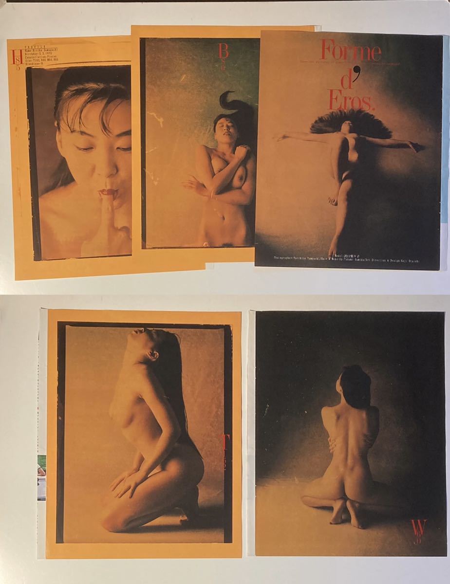 雑誌切り抜き「シリーズ　Forme d' Eros.」撮影:Yorihito Yamauchi A4サイズ　カラー5ページ×5＝25ページ　1990年代雑誌掲載_画像2