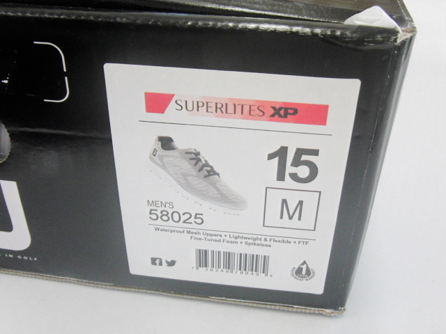  новый товар!Footjoy Superlites XP Golf Shoes (58025) 15.0 Medium (33.0cm)
