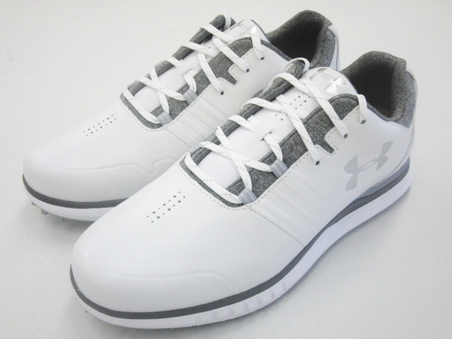 新品！Under Armour UA Showdown SL Golf Shoes White/Metallic Silver (26.0cm)