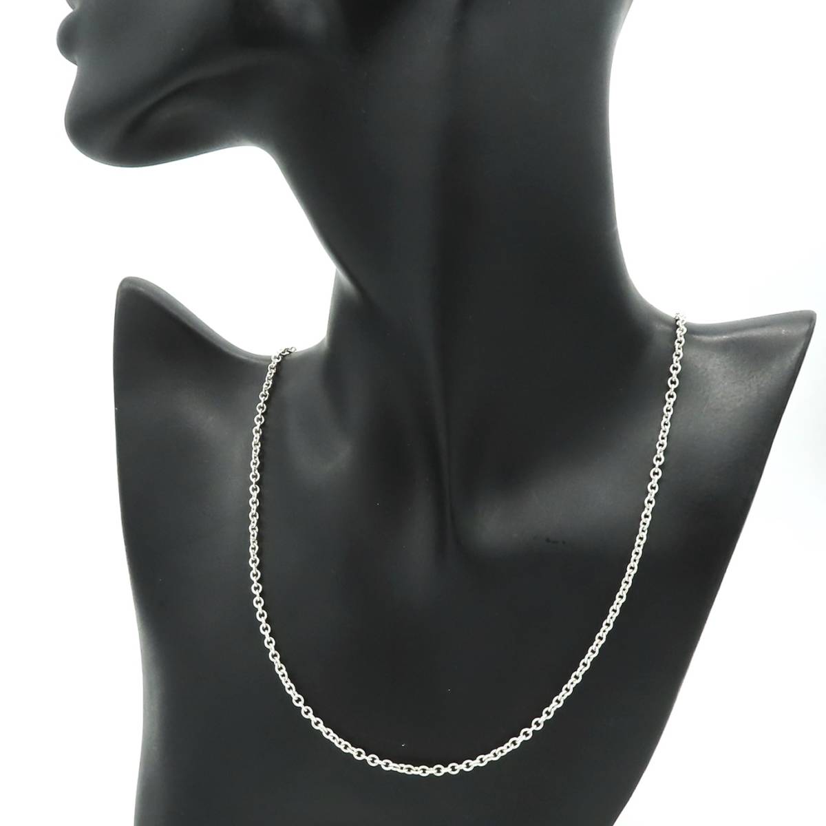 希少 美品 Tiffany&Co. ティファニー ラージ ロング ネックレス チェーン Ag925 SV 60㎝ ユニセックス OO36 3