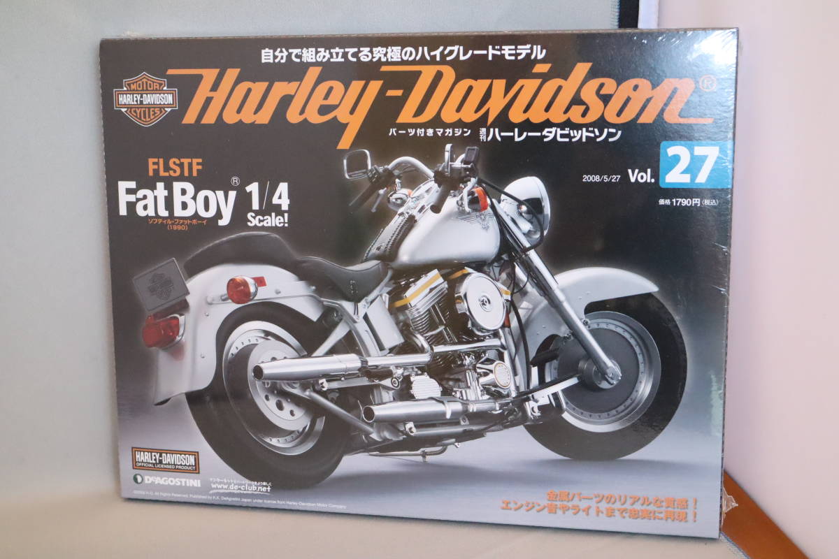  der Goss tea ni weekly Harley Davidson Softail Fatboy Vol.27(DeAGOSTINI Harley Davidson FLSTF Fat Boy)1/4 scale 