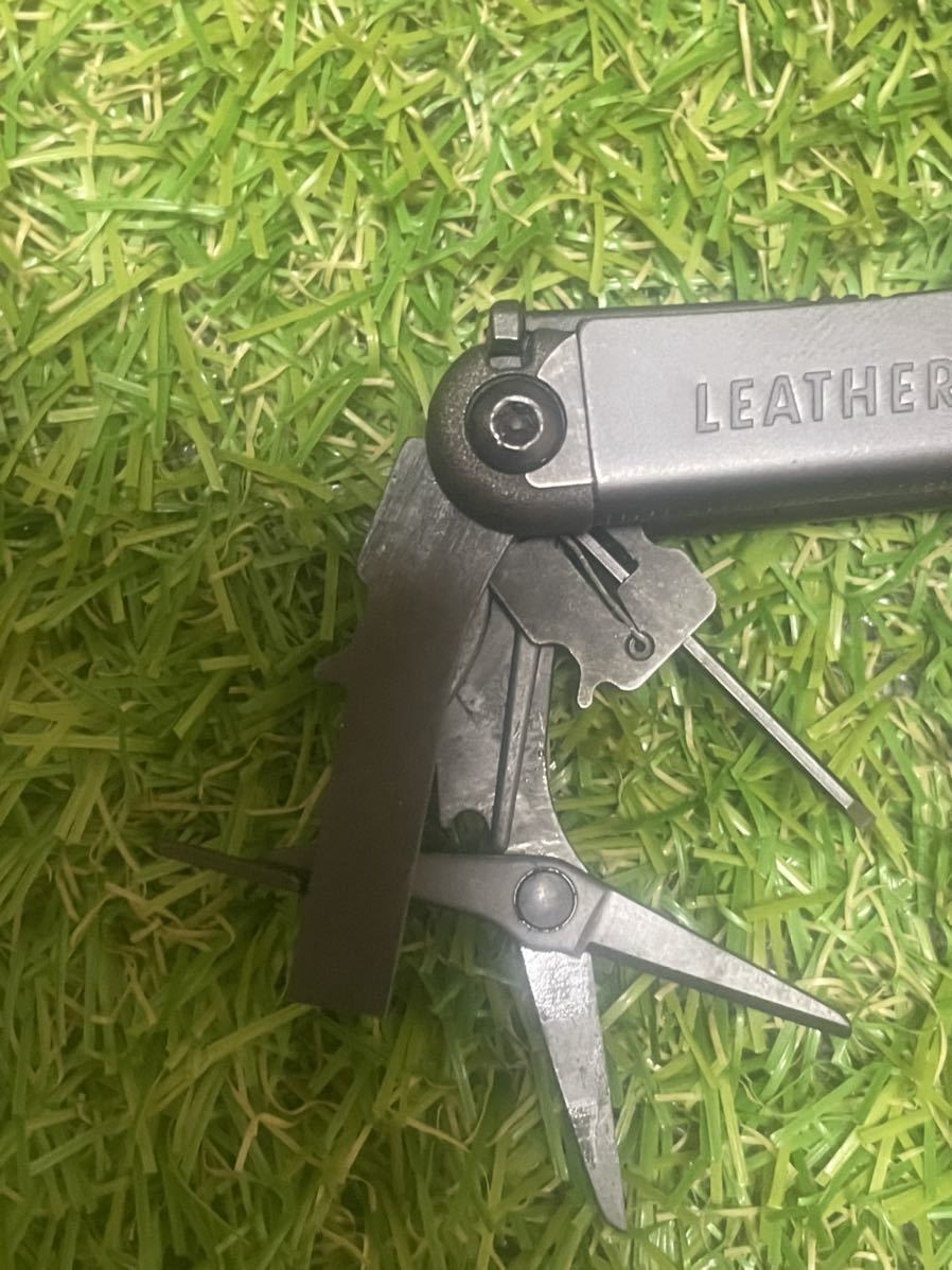 LEATHERMAN WAVE+ Black exclusive use worn te-ji leather sheath attaching Leatherman multi tool multi plier 