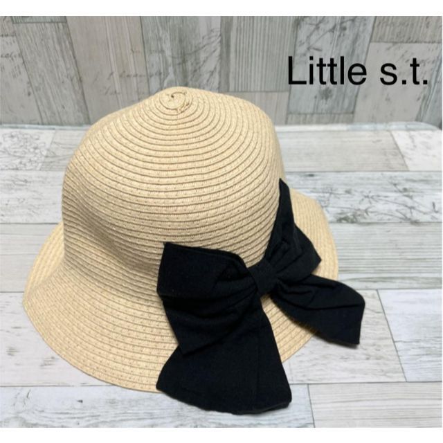 Little s.t. リボンペーパーハット ハット 麦わら キッズ 日本製 54cm