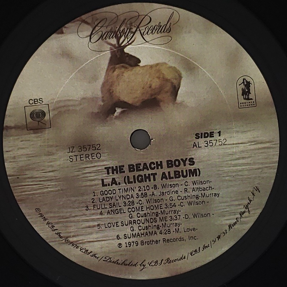 良盤屋 P-3410◆LP◆US 輸入盤　Soft Rock, 　ザ・ビーチ・ボーイズ 　The Beach Boys ／ L.A. (Light Album)／1979　　送料480_画像7