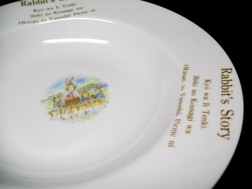 白い皿★23.5cm/Rabbit's Story★深皿/大皿★カレー皿★_画像9