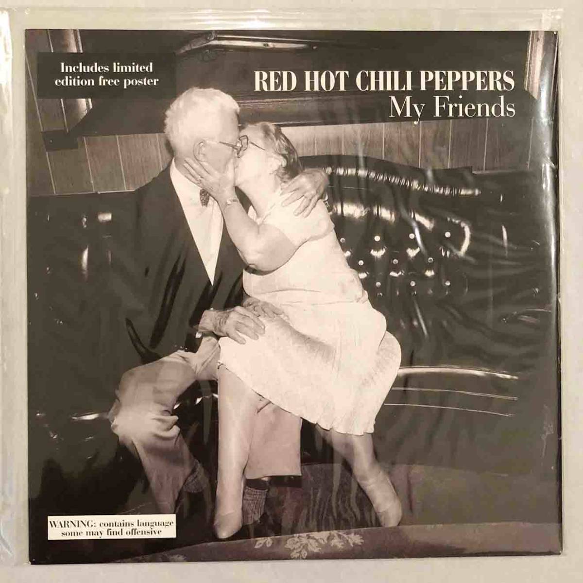 #1995 год UK запись оригинал новый товар защита RED HOT CHILI PEPPERS - My Friends 12~EP Limited Edition Poster W0317TX Warner Bros