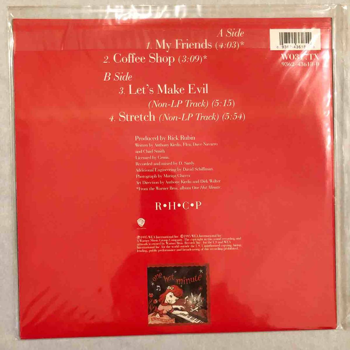 #1995 год UK запись оригинал новый товар защита RED HOT CHILI PEPPERS - My Friends 12~EP Limited Edition Poster W0317TX Warner Bros