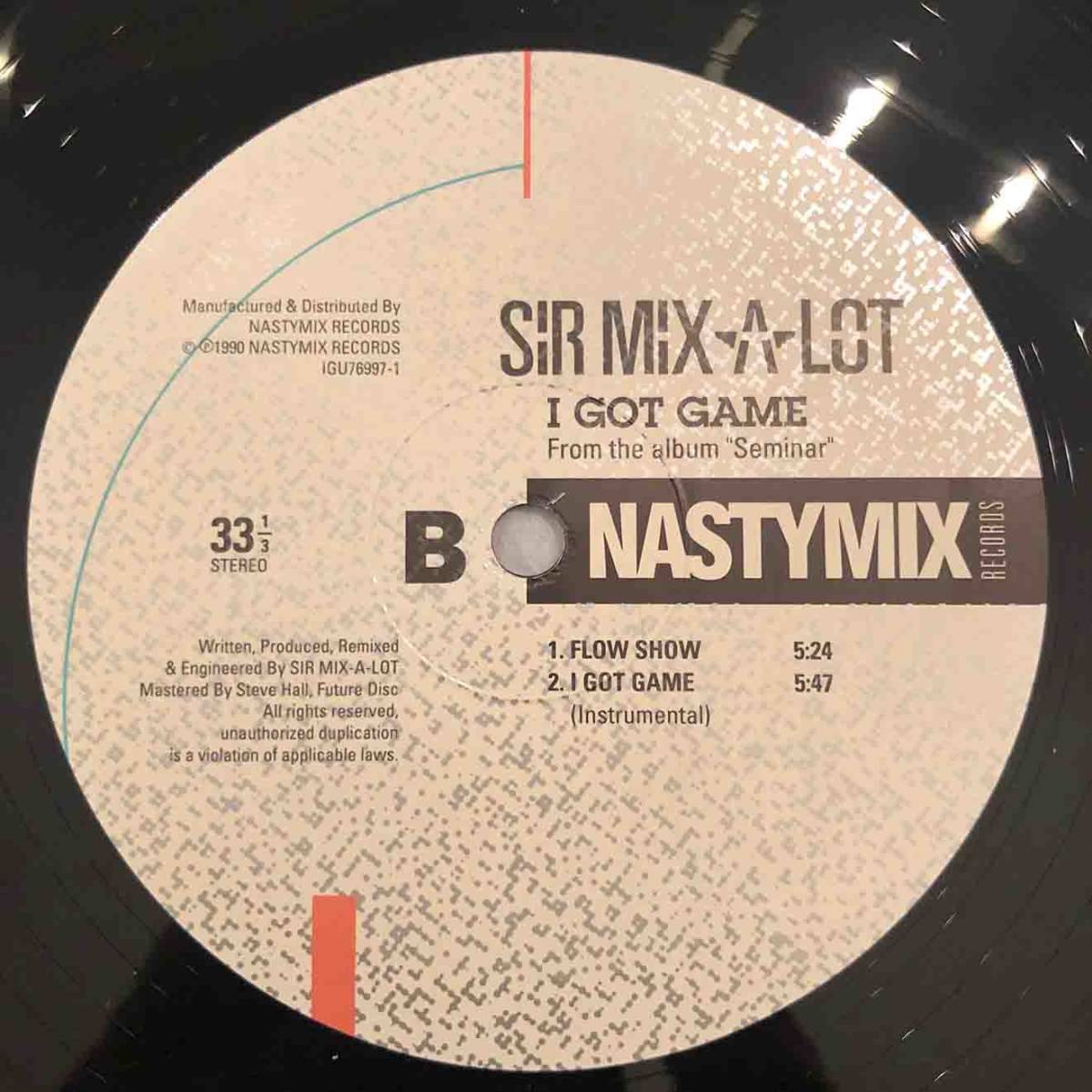 ■1990年 US盤 オリジナル SIR MIX-A-LOT - I GOT GAME 12”EP IGU 76997-1 Nastymix Records_画像4