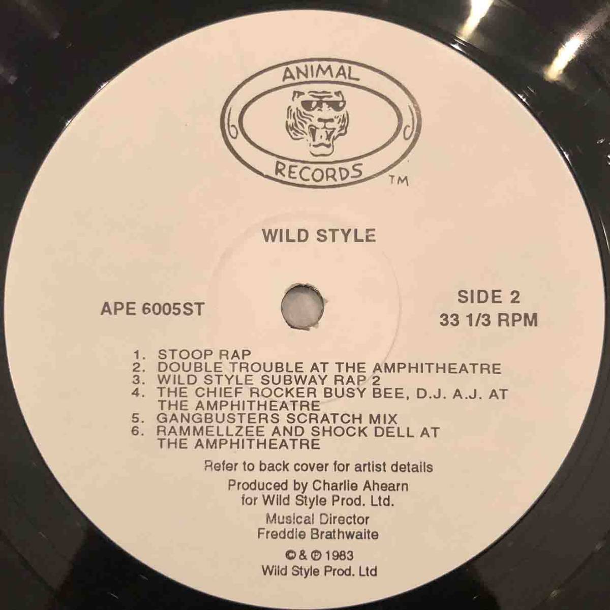 ■1983年 Various - WILD STYLE 12”LP APE 6005ST Animal Records NAS/MOBB DEEP/GANG STARR/BEASTIE BOYS ネタ_画像5