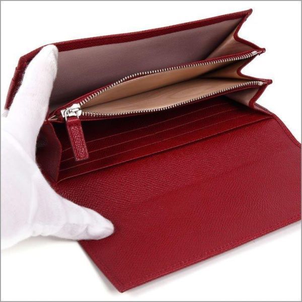 定価8万】ブルガリ 長財布 BVLGARI 財布 ロゴクリップ レッド ロゴ