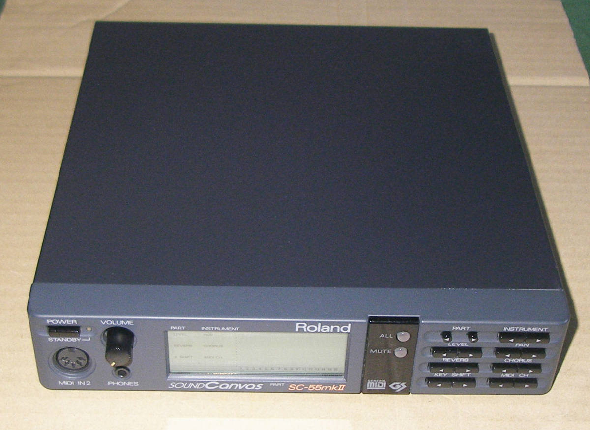 Roland SOUND CANVAS SC-55MK2 SC-55MKII (MT-32) General MIDI GS OK MADE in JAPAN