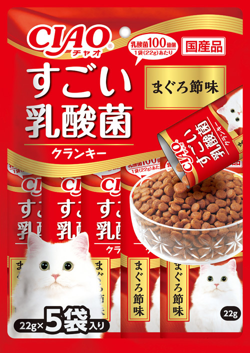 贈り物 まぐろ節味 すごい乳酸菌クランキー CIAO [いなばペットフード ...