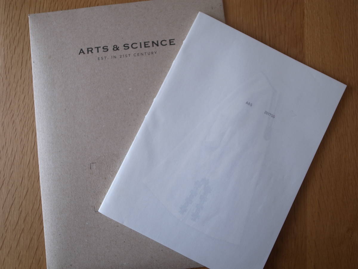 ARTS&SCIENCE　アーツ＆サイエンス　2017　SS　 CATALOGUE　カタログ_画像1