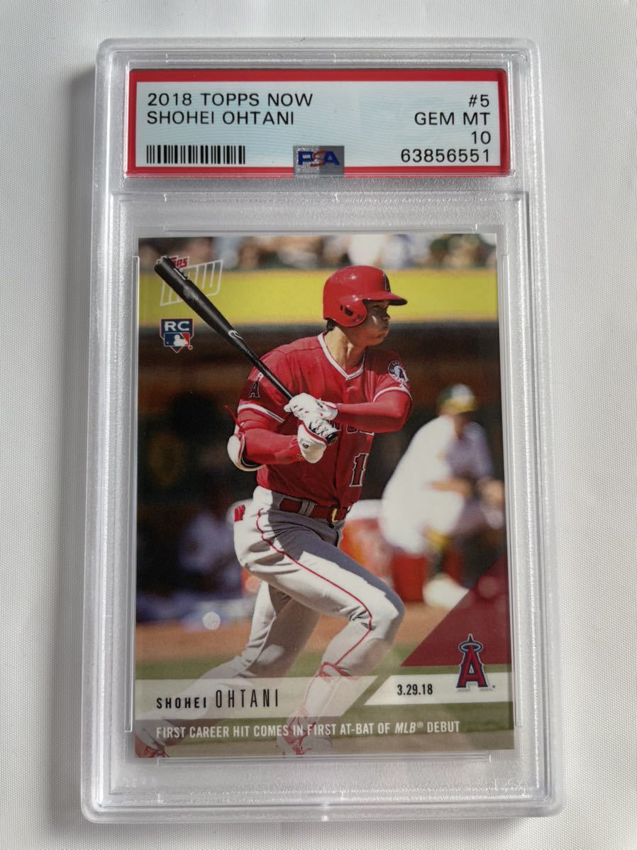 大谷 翔平 TOPPS NOW 2018.3.29 MLB デビュー DEBUT PSA10 GEM MT英語