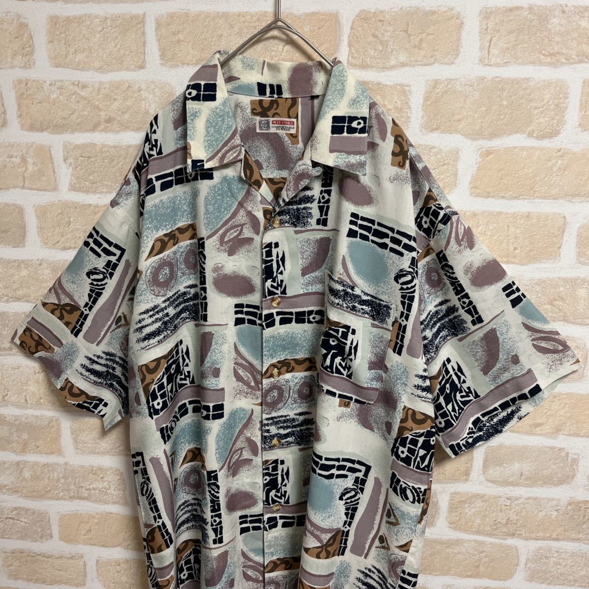 ォローを Lサイズ相当 テロテロ 開襟 アロハシャツ メンズ古着 総柄シャツ S0rxi M メンズ ォローを Lサイズ相当 テロテロ 開襟 アロハシャツ メンズ古着 総柄シャツ S0rxi M メンズ