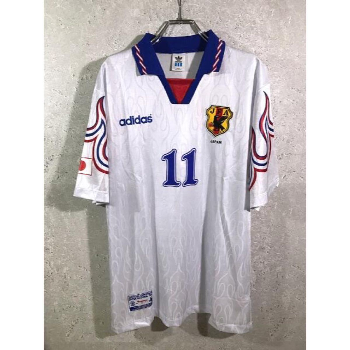 日本代表 97年 フランスW杯予選 カズ 三浦知良 アウェイ 半袖 日本代表 97年 フランスW杯予選 カズ 三浦知良 アウェイ 半袖
