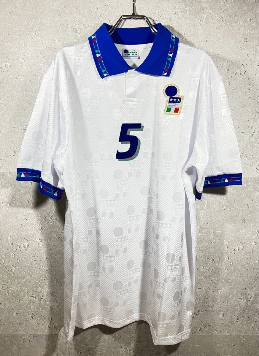 新品未使用】イタリア代表 W杯 マルディーニ アウェイ 半袖 新品未使用】イタリア代表 W杯 マルディーニ アウェイ 半袖