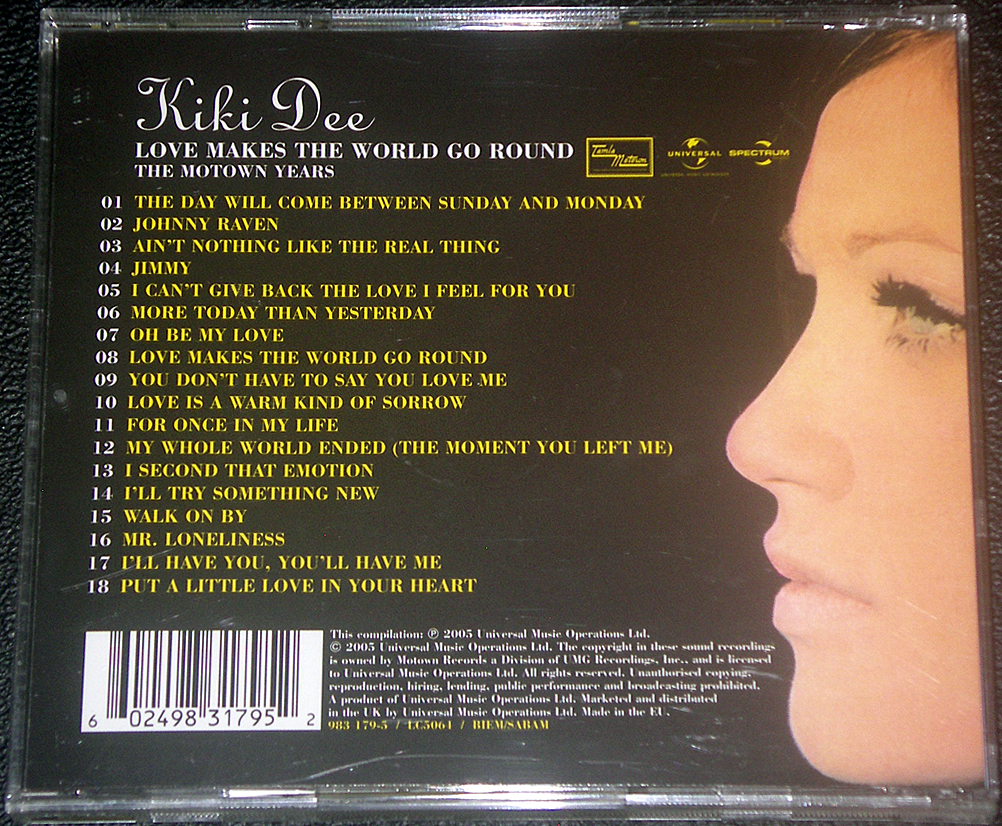 キキ・ディー Kiki Dee / LOVE MAKES THE WORLD GO ROUND　THE MOTOWN YEARS_画像3