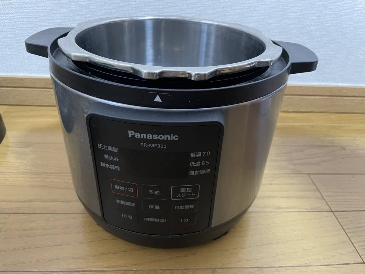 Panasonic 電気圧力なべ SR-MP300/ブラック/家庭用/圧力式電気鍋/圧力鍋/動作品/送料込