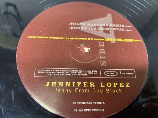 NO 5-2045 ◆ 12インチ ◆ Jennifer Lopez ◆ Jenny From The Block_画像2