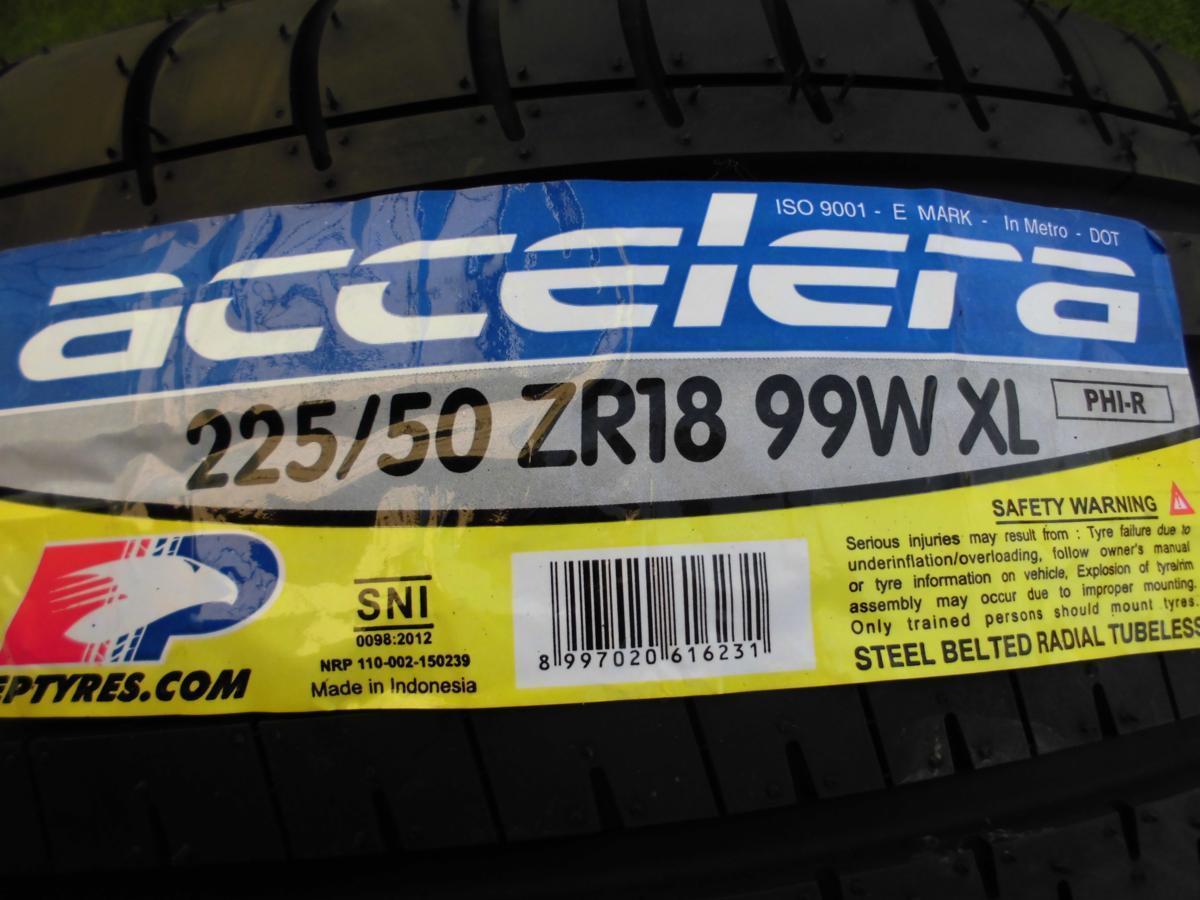 225/50R18 4本セット アクセレラ PHI-R 未使用品 accelera 沖縄県