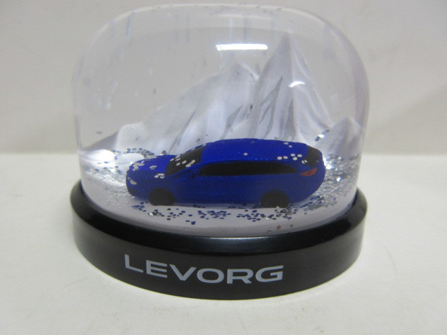 * last. 1 piece *SUBARU Subaru * snow dome Levorg LEVORG* blue * white Capsule * new goods * unused *
